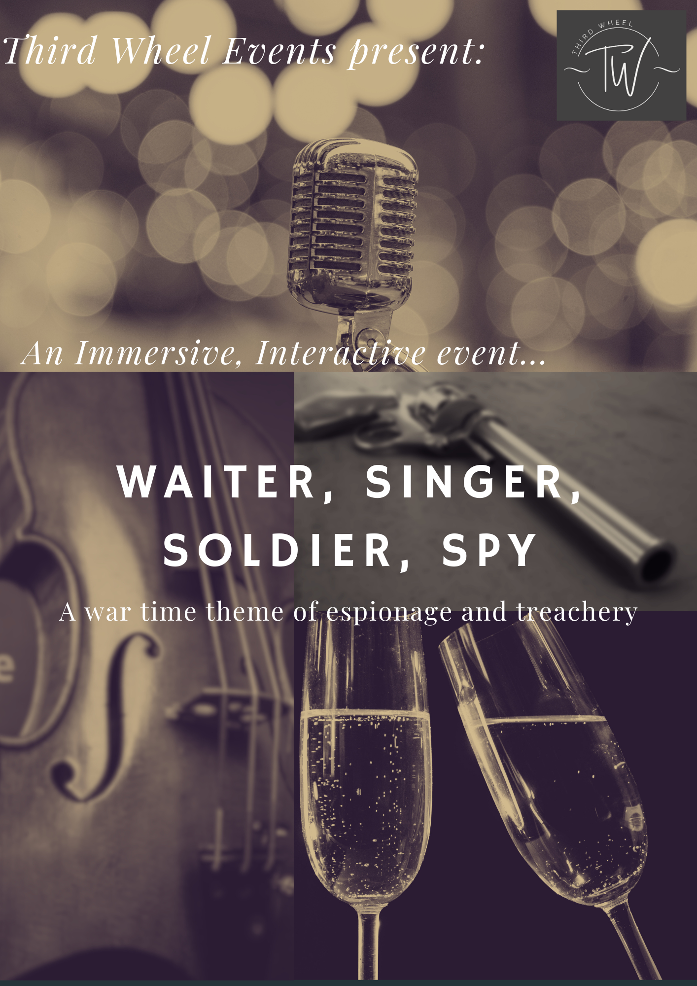 Waiter Singer Soldier Spy. (1)